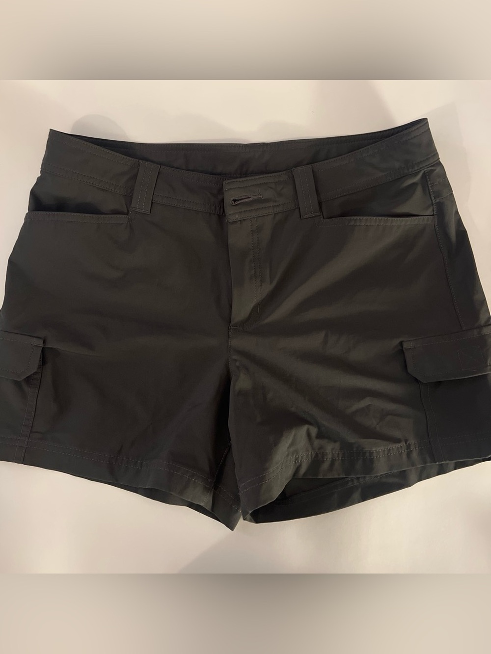 Women's Dark Gray Cargo Shorts - Lightweight Everyday Short